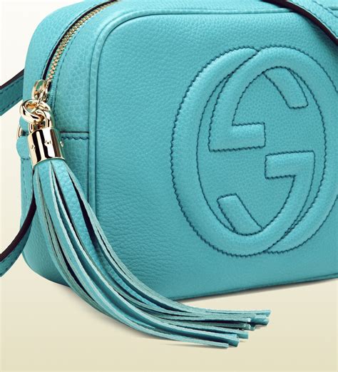 light blue gucci bag|blue gucci soho bag.